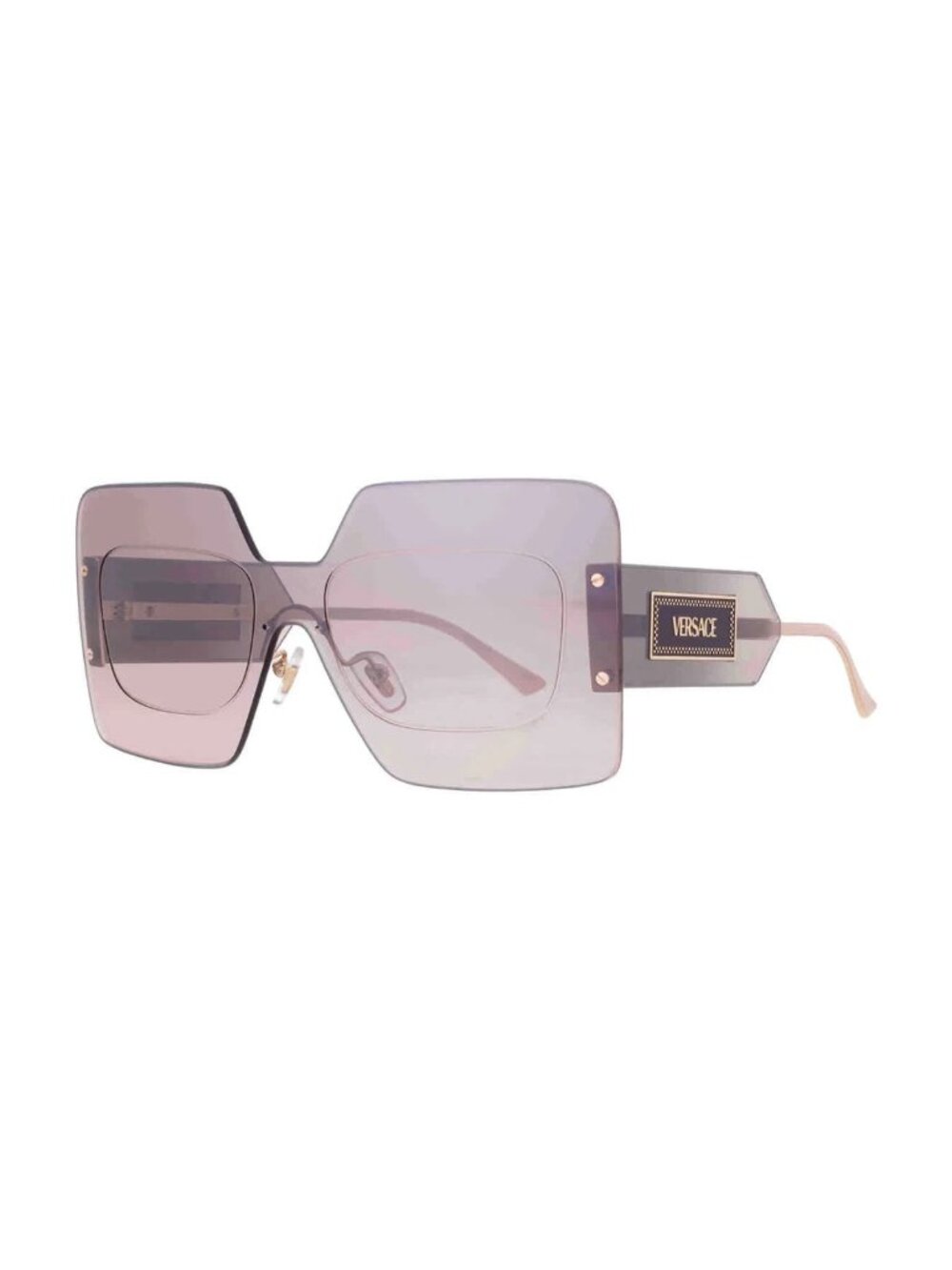 Versace Mirror Silver Shield Ladies Sunglasses VE2277 10026I 142 VE2277 10026I